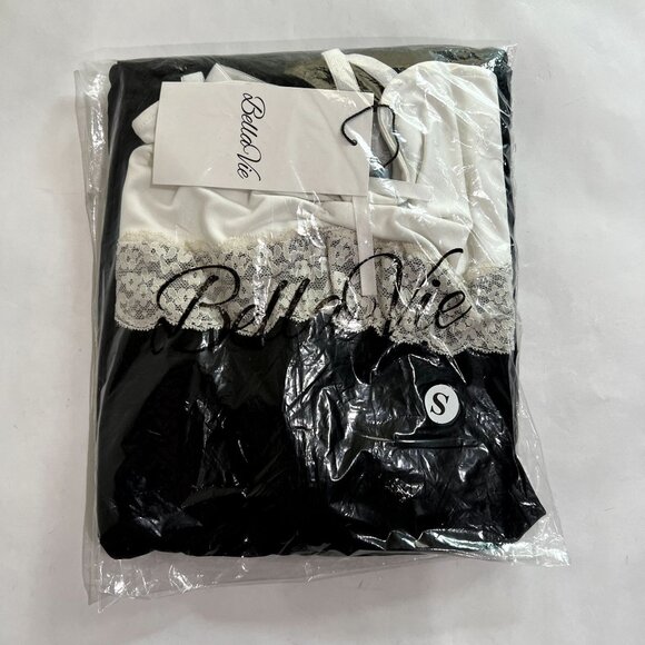 Bella Vie Isabella Maxi Dress in Black/White - Picture 5 of 6